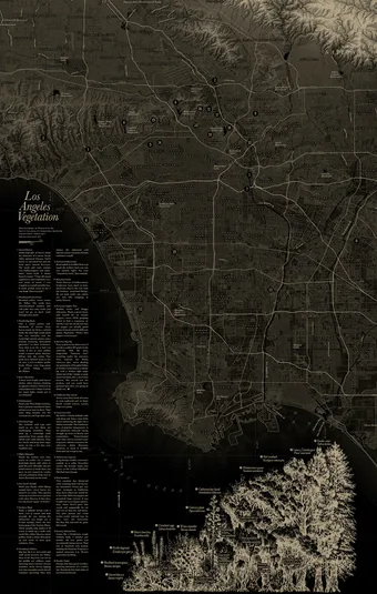 Map of Los Angeles vegetation by Evan Applegate.